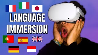 I Tried Learning Spanish in Virtual Reality ImmerseMe Language Learning App Review [upl. by Persis]