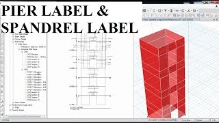 CSI ETABS  03  Pier Labels and Spandrel Labels Part b  Part 11 [upl. by Aronoh166]