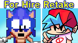 Friday Night Funkin VS Dorkly Sonic For Hire  Funkin for Hire Retake FANMADE DEMO FNF Mod [upl. by Ecneralc]