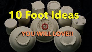 10 Great Foot Ideas for Pottery [upl. by Chaworth]