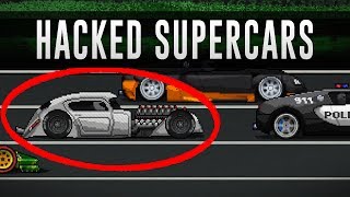 Pixel Car Racer  SECRET Supercars [upl. by Bathsheeb]