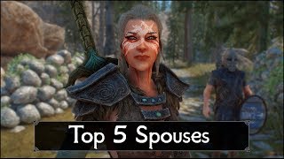 Skyrim Top 5 Spouses You Must Marry  Greatest Wives and Husbands of The Elder Scrolls 5 Skyrim [upl. by Annyl373]