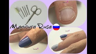 MANICURA RUSA PASO A PASO con nuevas fresas y esmaltes [upl. by Irvine]