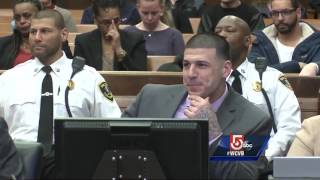 Hernandez smiles during murder trial as friends testify [upl. by Yahsel]