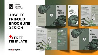 How to Trifold Brochure Design in Adobe Indesign CC [upl. by Annez]