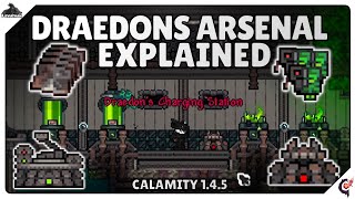 Draedons Arsenal explained And how to charge powerful weapons  New Calamity Update [upl. by Ailimac445]