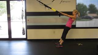 TRX Squat  Bicep Curl by Rebecca Blankfield [upl. by Llirrem]