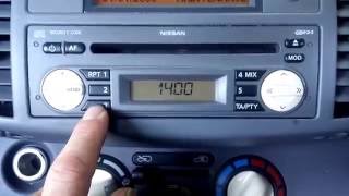 Nissan Micra  How to enter the radio code [upl. by Kcirederf]