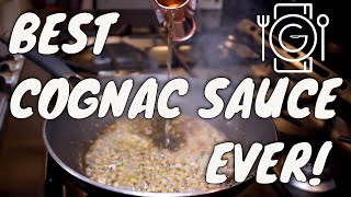 How to make the BEST COGNAC SAUCE  Your Steak will thank you [upl. by Kazue]