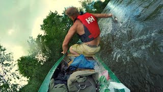 River Wye canoe trip wild camping 4 day paddle from Glasbury to Hereford [upl. by Neelhsa558]