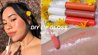 DIY LIP GLOSS 3 ways how to make cute gloss in 5 minutes [upl. by Audre146]