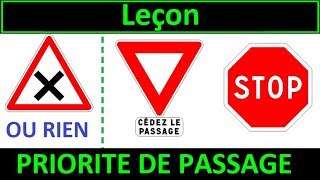 Code de la route Leçon 1  Priorité de passage [upl. by Adnwahsat]