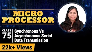 Synchronous Vs Asynchronous Serial Data Transmission  Communication Interface  Microprocessors [upl. by Haggi]