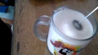 Aerolatte Review Frothing Cold Milk In Under 1 Minute [upl. by Alyehc]