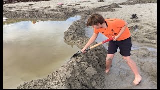 Kids build giant dam and burst it [upl. by Viki]