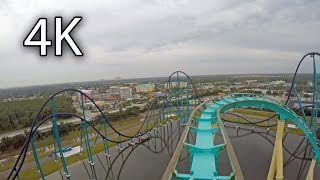 Kraken front seat onride 4K POV SeaWorld Orlando [upl. by Beau]