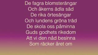 Den blomstertid nu kommer lyrics [upl. by Enamrej]