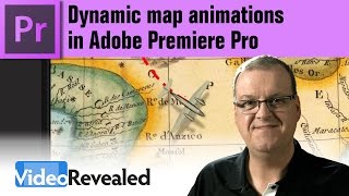 Dynamic map animations in Adobe Premiere Pro [upl. by Ekenna]